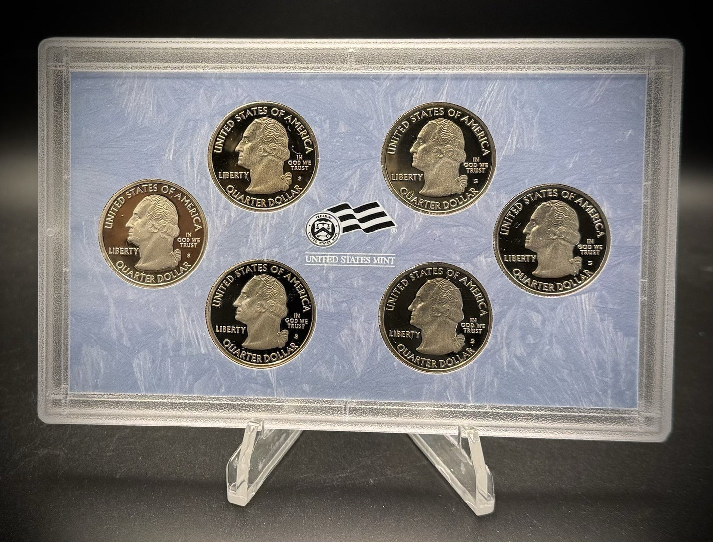 2009-S DCUS Territories Quarter GEM PROOF Clad 6 Coin Set w 2009 US Mint Box COA2