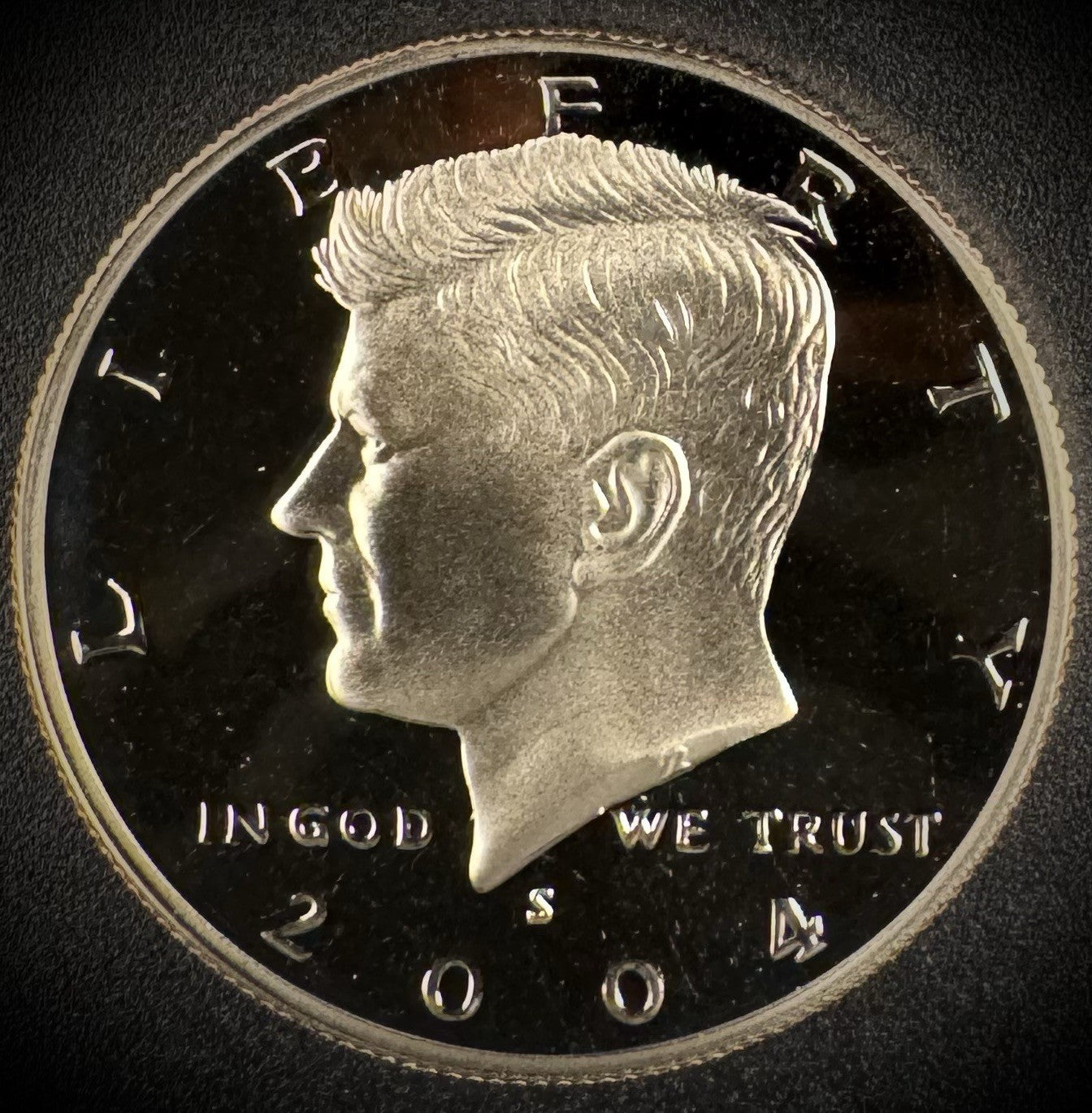 2004-S GEM PROOF Kennedy Half Dollar Clad 50C DEEP ULTRA CAMEO #10