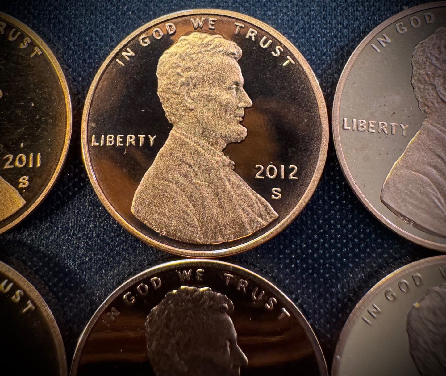 2010-2019 S Lincoln Shield Cent GEM PROOF 10 Coin CONSECUTIVE Years Lot Set7