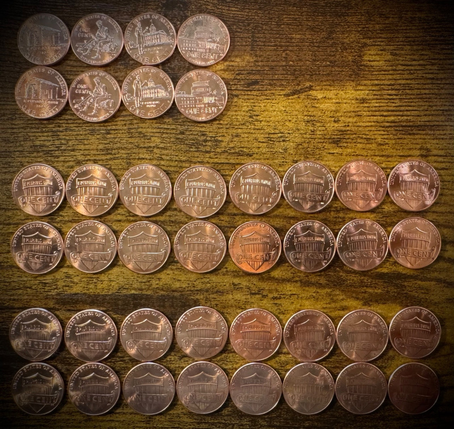 2009-2025 Lincoln Shield Cent Penny P D Uncirculated 40 Coin Set From Rolls1
