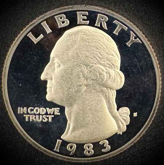 1983-S Washington Quarter PROOF Clad Coin0
