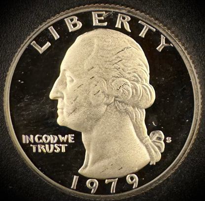 1979-S Washington Quarter Type 2 PROOF Clad DEEP ULTRA CAMEO Coin0