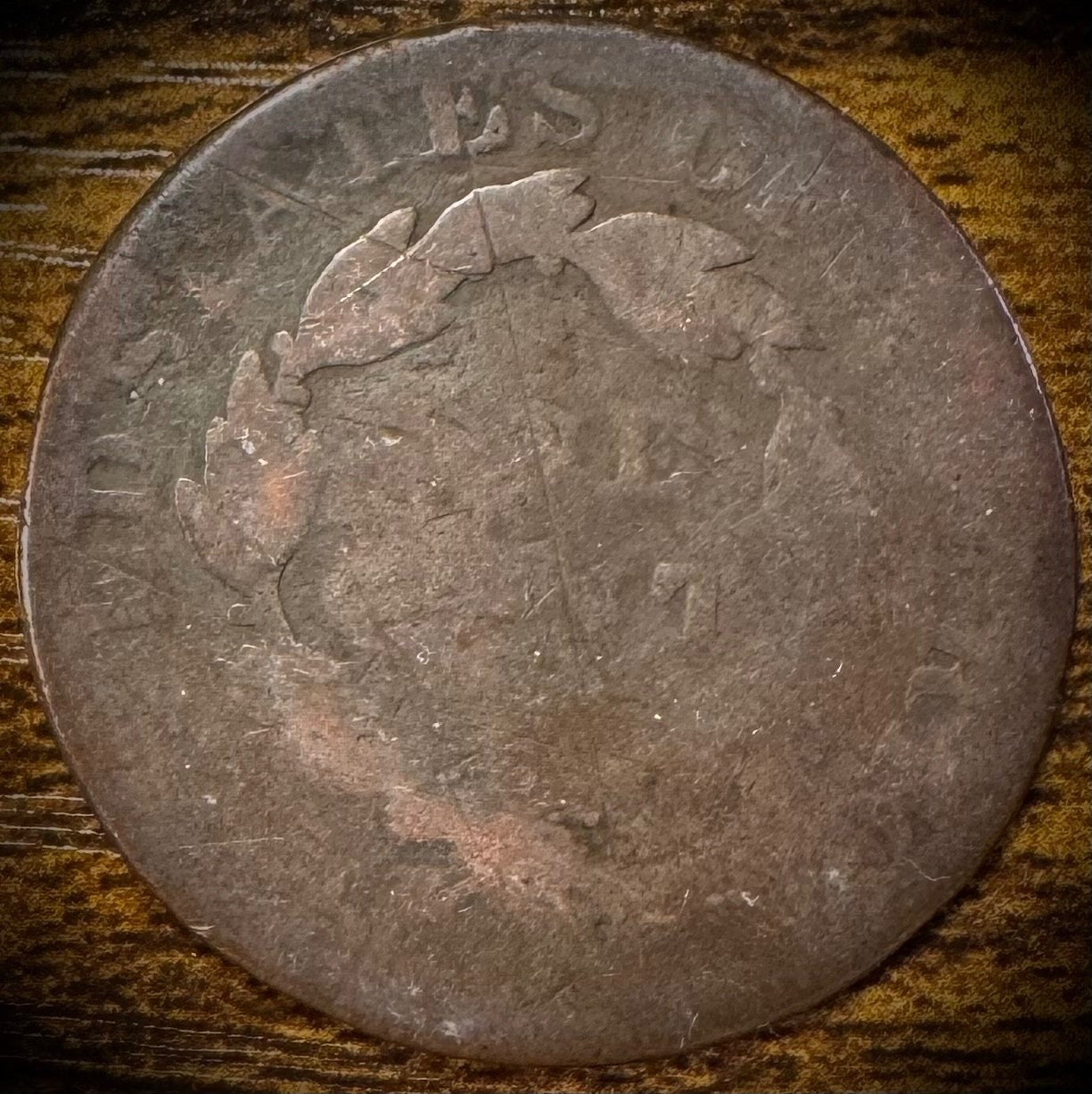 Lot Of 5 Large Cents Coronet Head Matron Style Braided Hair5