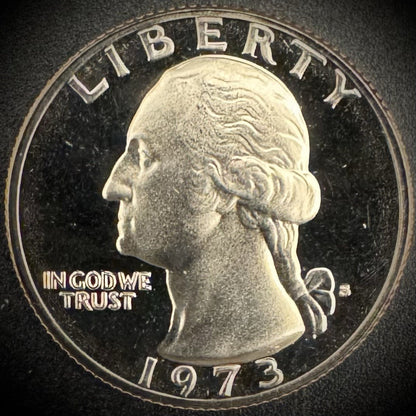 1973-S Washington Quarter PROOF Clad Coin0