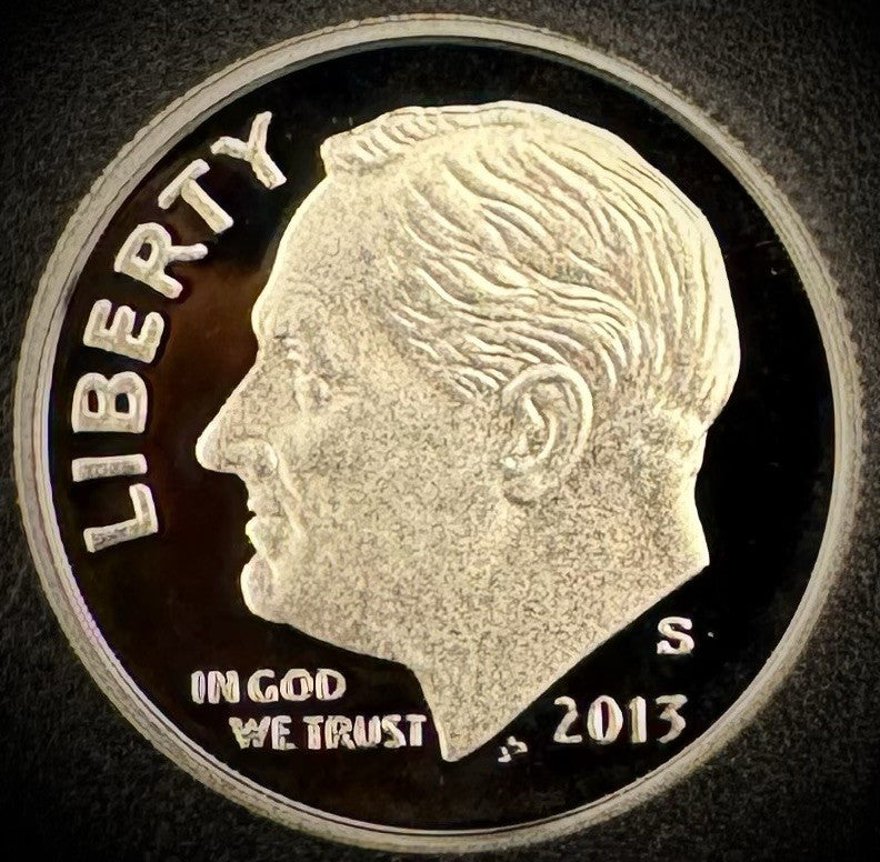 2013-S GEM PROOF Roosevelt Dime 10C Clad DEEP CAMEO Coin0