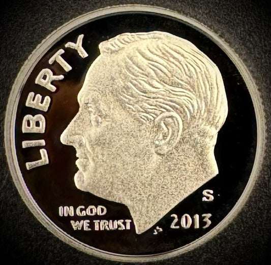 2013-S GEM PROOF Roosevelt Dime 10C Clad DEEP CAMEO Coin0