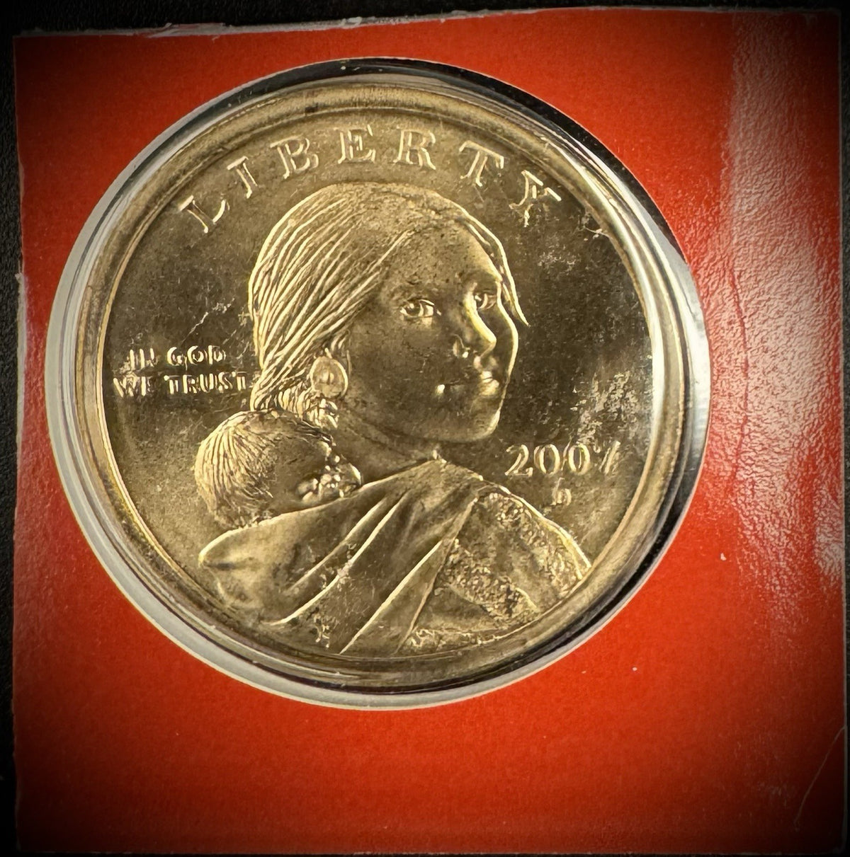 2007 P D Satin Finish Sacagawea Dollar 2 Coin Lot From US Mint Uncirculated Set4