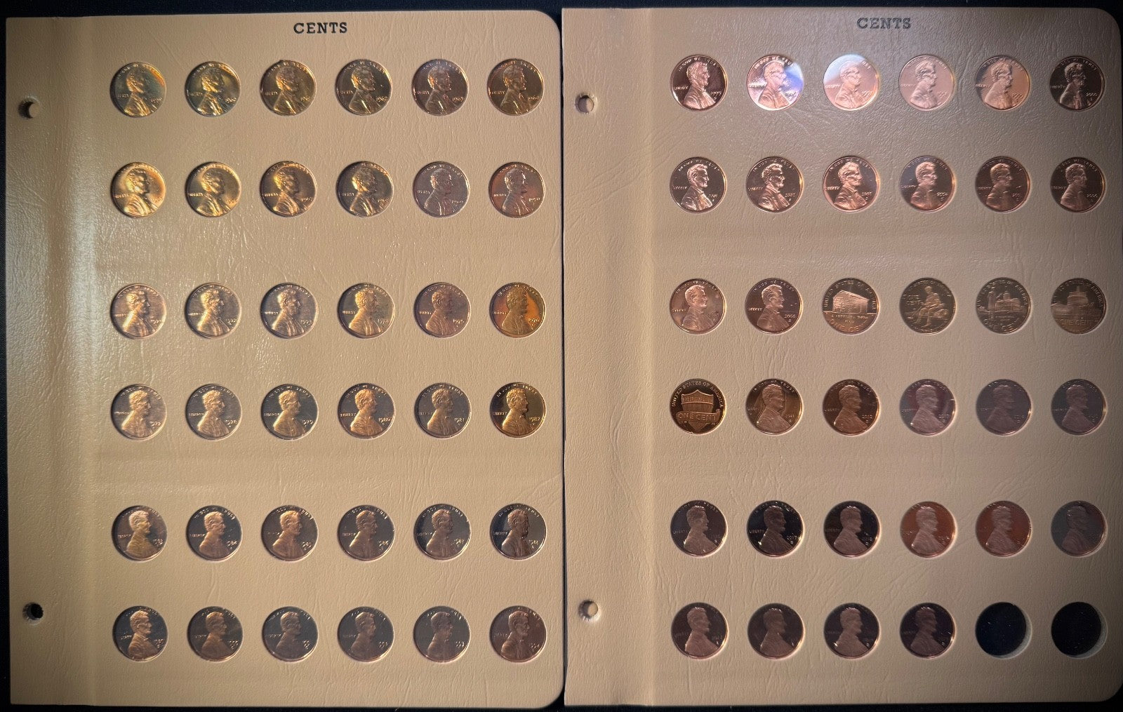 1959-2025 S Lincoln GEM PROOF Cents DEEP CAMEO COMPLETE 72 Coins NEW DANSCO Pgs0