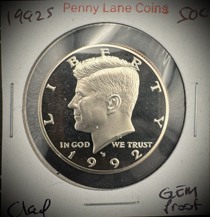 1990-1999 S Kennedy Half Dollar GEM PROOF DEEP ULTRA CAMEO Set Lot Of 10 Coins6