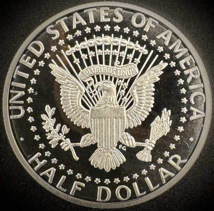 Impaired Kennedy Half Dollar PROOF Coin Lot Of 5 Clad & 1 Silver Coin READ MORE!3