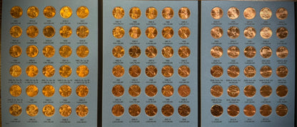 1909 VDB-2025 P D S Lincoln Cent Set NEAR Complete 270 Coins SEMI-KEYS Whitmans