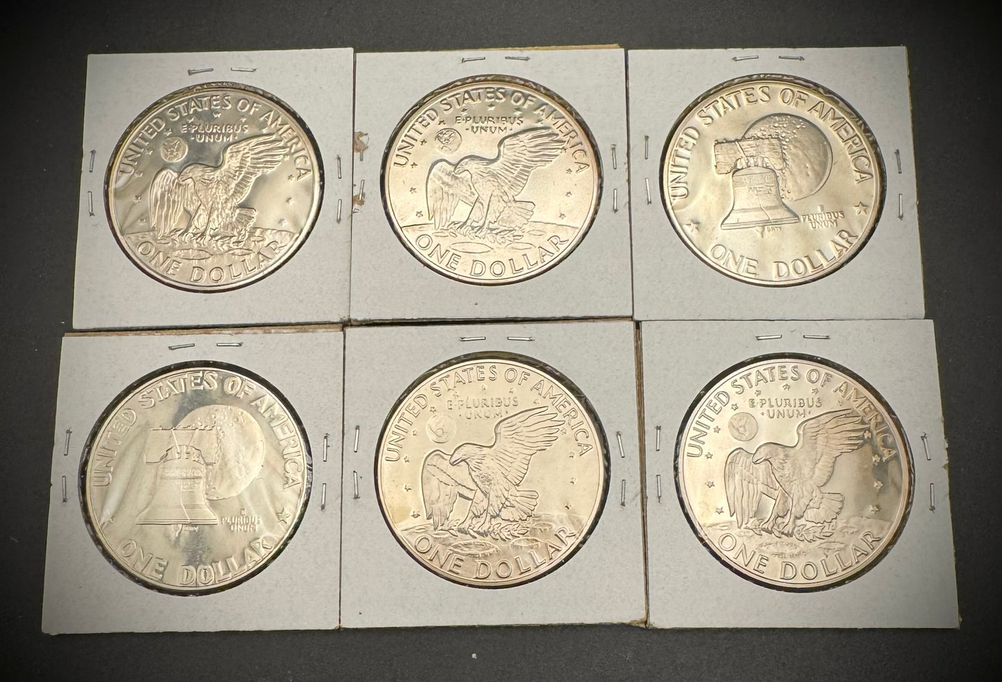 1973-1978 S Eisenhower Clad Gem Proof Dollars lot of 6 coins
