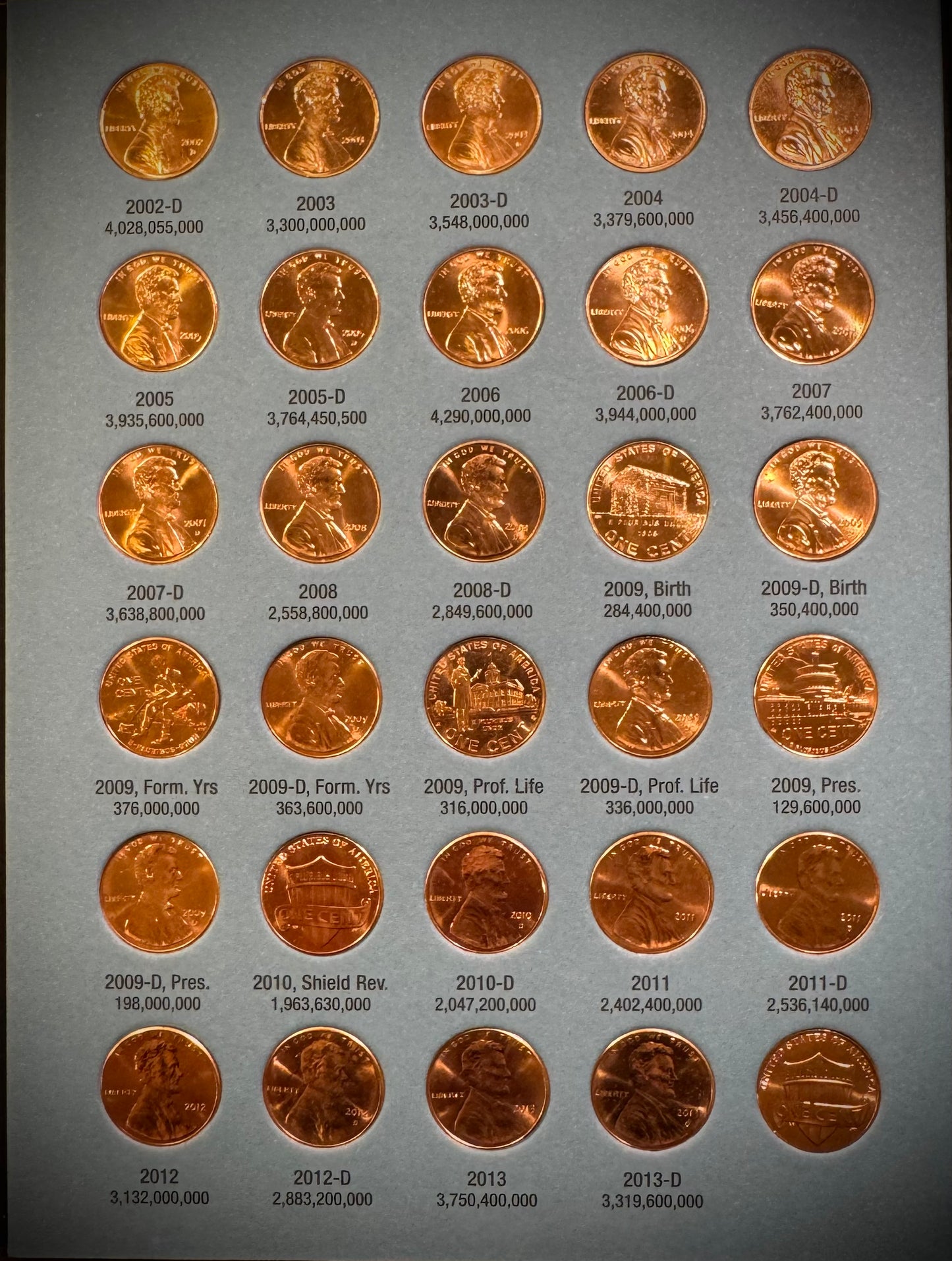1909 VDB-2025 P D S Lincoln Cent Set NEAR Complete 270 Coins SEMI-KEYS Whitmans
