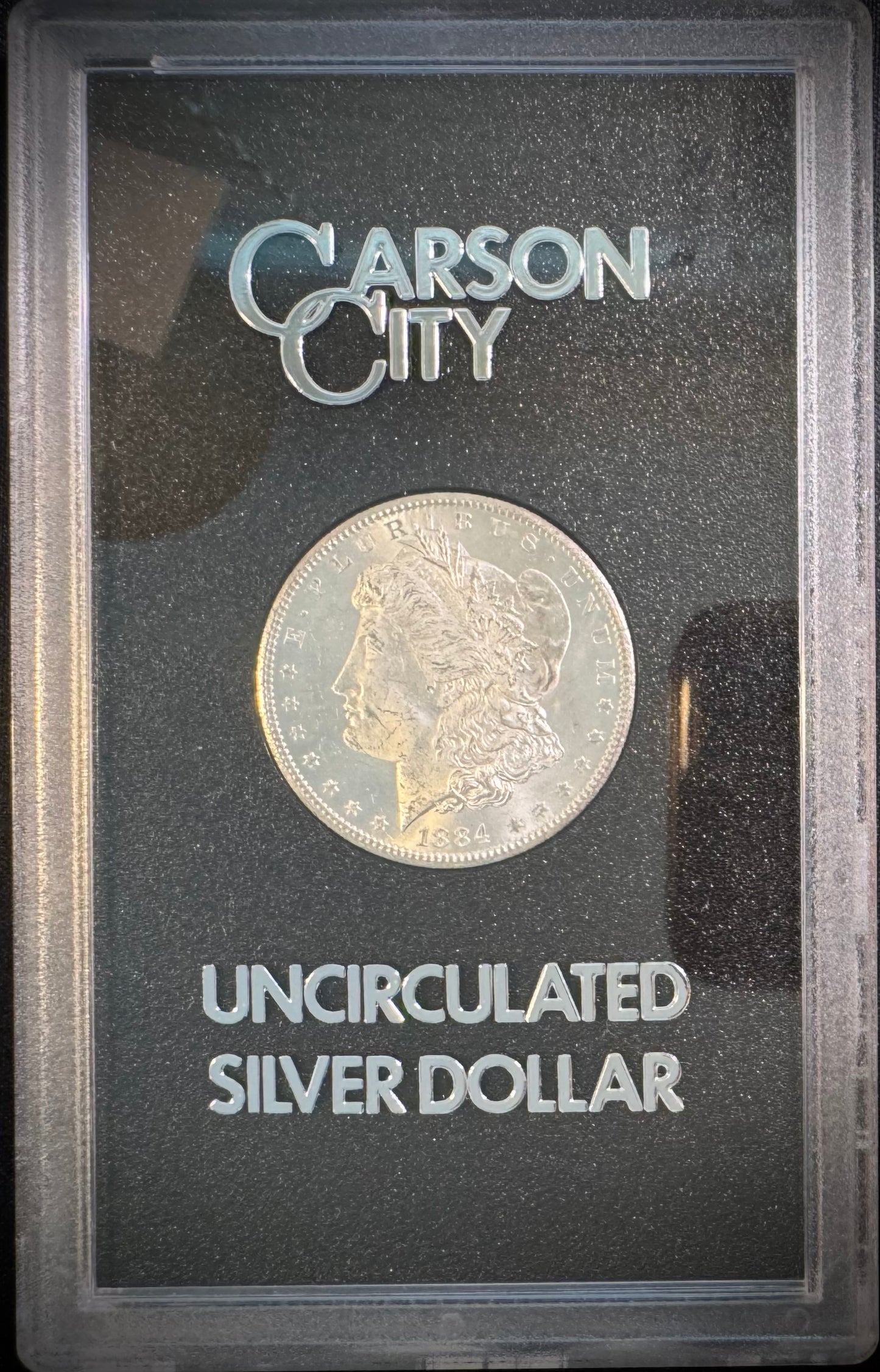 1884-CC Morgan Silver Dollar in Original GSA packaging with Certificate of Authenticity